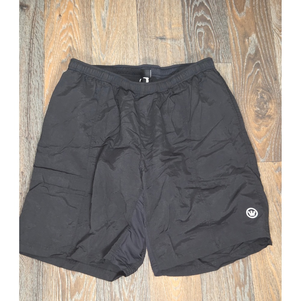 Canari San Diego Mens XL Black Cycling Shorts Padded Mesh Liner Nylon Bike Gym